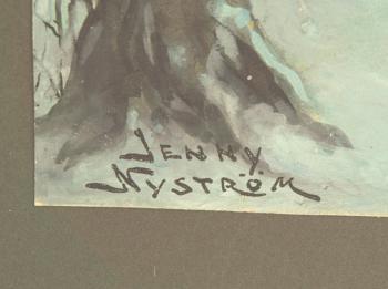 Jenny Nyström, blandteknik signerad.