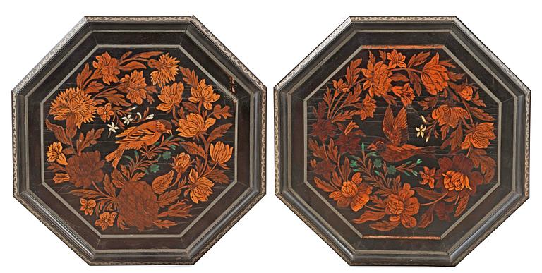 A pair of French Baroque circa 1700 candle stands.