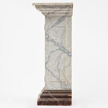 A Swedish column-shaped cabinet late 19 th century.