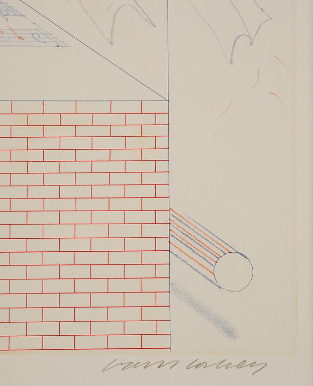 David Hockney, “The Buzzing of the Blue Guitar”, from: The Blue Guitar.