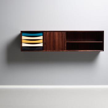 24. Arne Vodder, a wall-mounted palisander credenza by Sibast Furniture, Denmark 1960's.