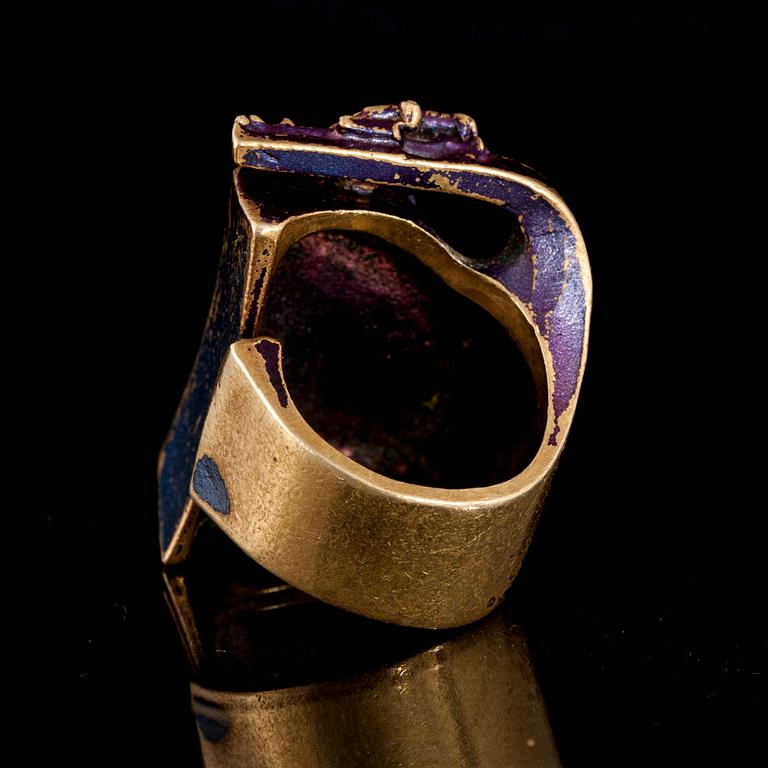 RING, eldbrons, "Klimm", Björn Weckström, Lapponia.