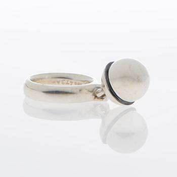 GEORG JENSEN, RING, "Sphere", silver.