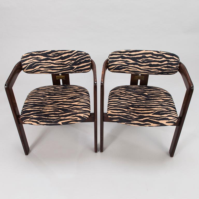 AUGUSTO SAVINI, A set of six 'Pamplona' dining chairs for Pozzi, Italy.