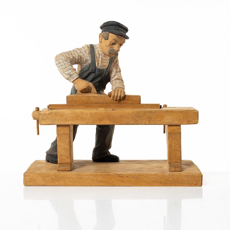 Herman Rosell, Man at the workbench.