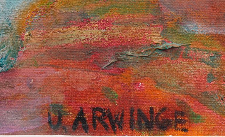 ULLA ARWINGE. Olja på duk, sign.