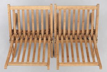 HANS J WEGNER, a pair of folding chairs for Johannes Hansen, Denmark 1960's.
