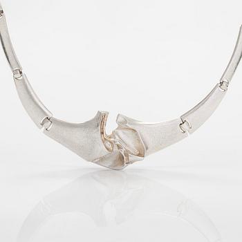 Björn Weckström, collier, "Korsvågor", sterlingsilver, Lapponia 1991.