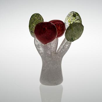 OIVA TOIKKA, ART GLASS. Signed Oiva Toikka Nuutajärvi Notsjö. 1970s.