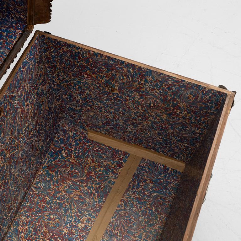 A Swedish baroque chest, circa 1700.