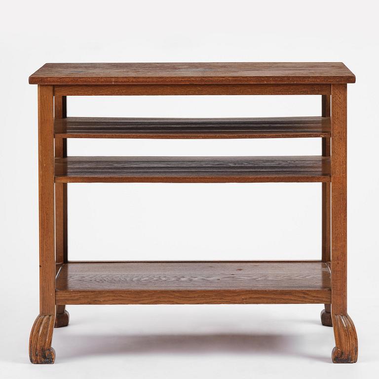 Carl Malmsten, an oak side table, for Stockholm City Hall, ca 1920-22.