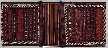 A baluch saddelbag, circa 154 x 63 cm.