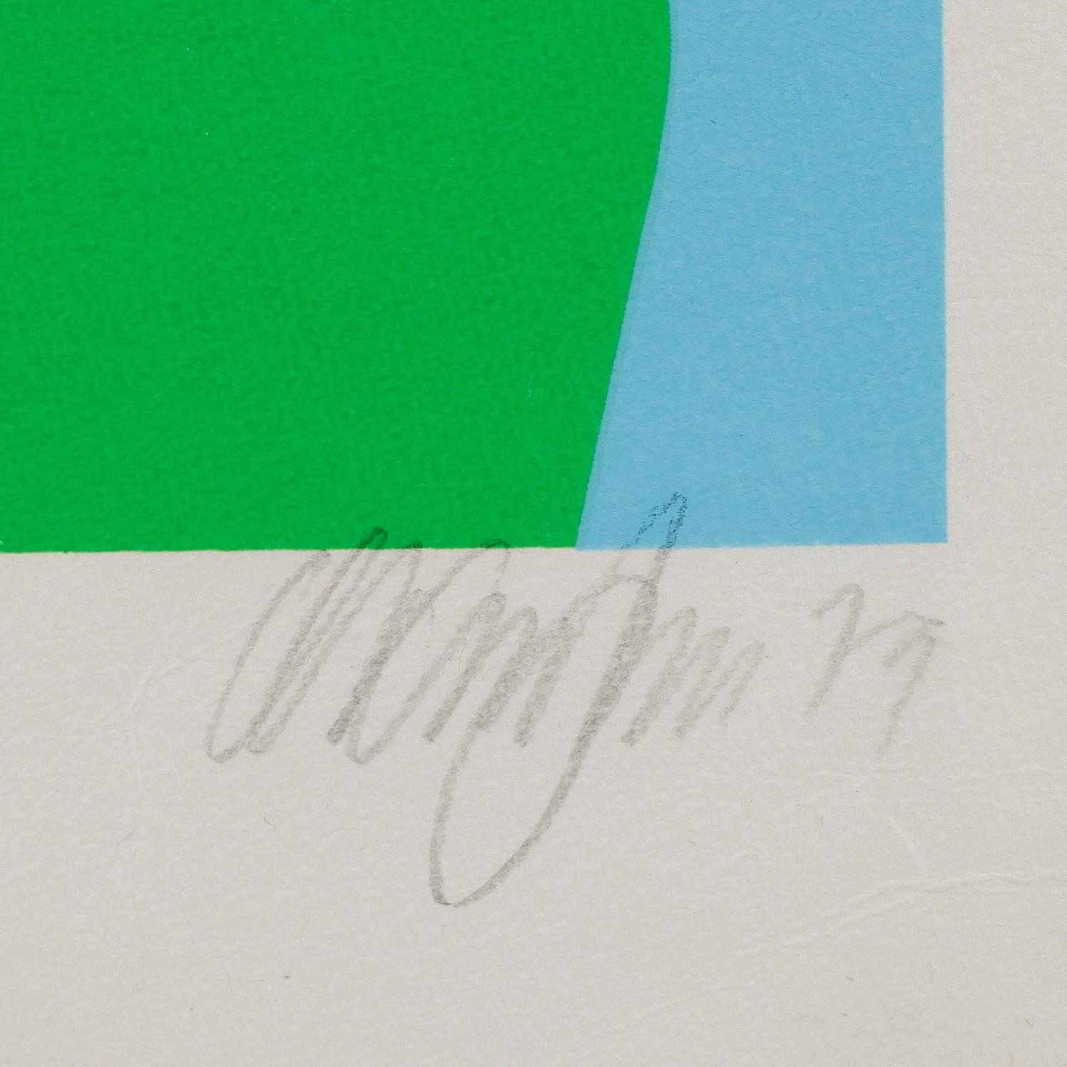 OLE KORTZAU, serigrafi, signerad och daterad -79, numrerad 110/260.