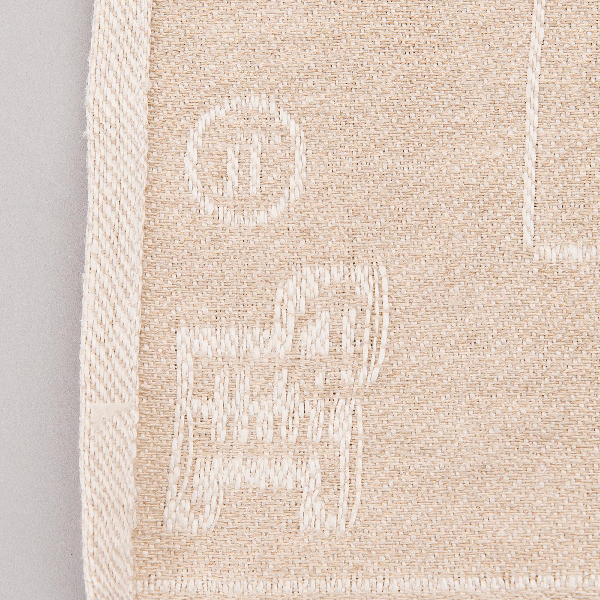 DORA JUNG, bordstabletter 4 st, signering Dora Jung samt märkt TL, Tampella.