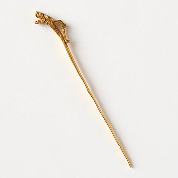 Hårnål, guld. Qingdynastin, 1700-/1800-tal.
