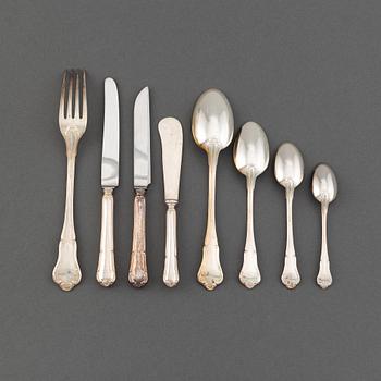 A 63 pcs silver cutlery set, including G.A. Dahlgren AB. Malmö, 1939.