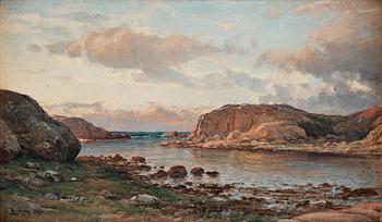 622. Berndt Lindholm, 'Solnedgång i Bohuslän' (Sunset Bohuslän).