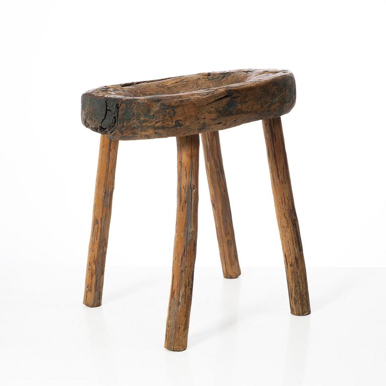 Stool, folk art, 19th century.