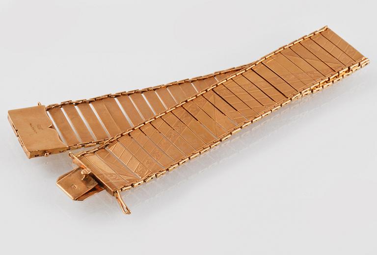 ARMBAND, 18K guld, importstämplat. Vikt 18,7 gram.