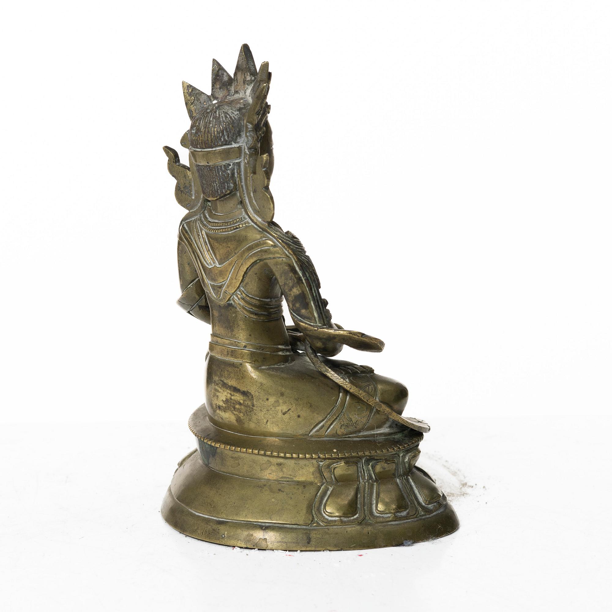 Amitayus, Buddha, mässing, 1900-tal.