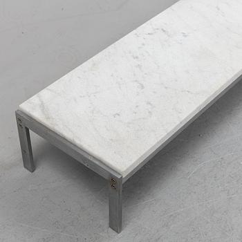 Poul Kjaerholm, a marble top 'PK 61' table, Fritz Hansen, Denmark, 1989.