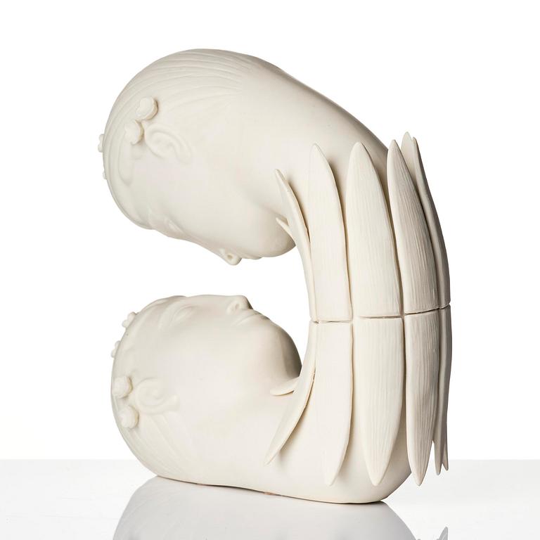 Stig Lindberg, "Narcissus", a parian porcelain sculpture, Gustavsberg 1970s, from the "Figurin" series, ed. 375/500.