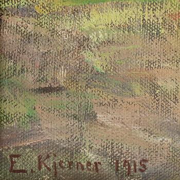 ESTHER KJERNER, olja på duk, sign o dat 1915.