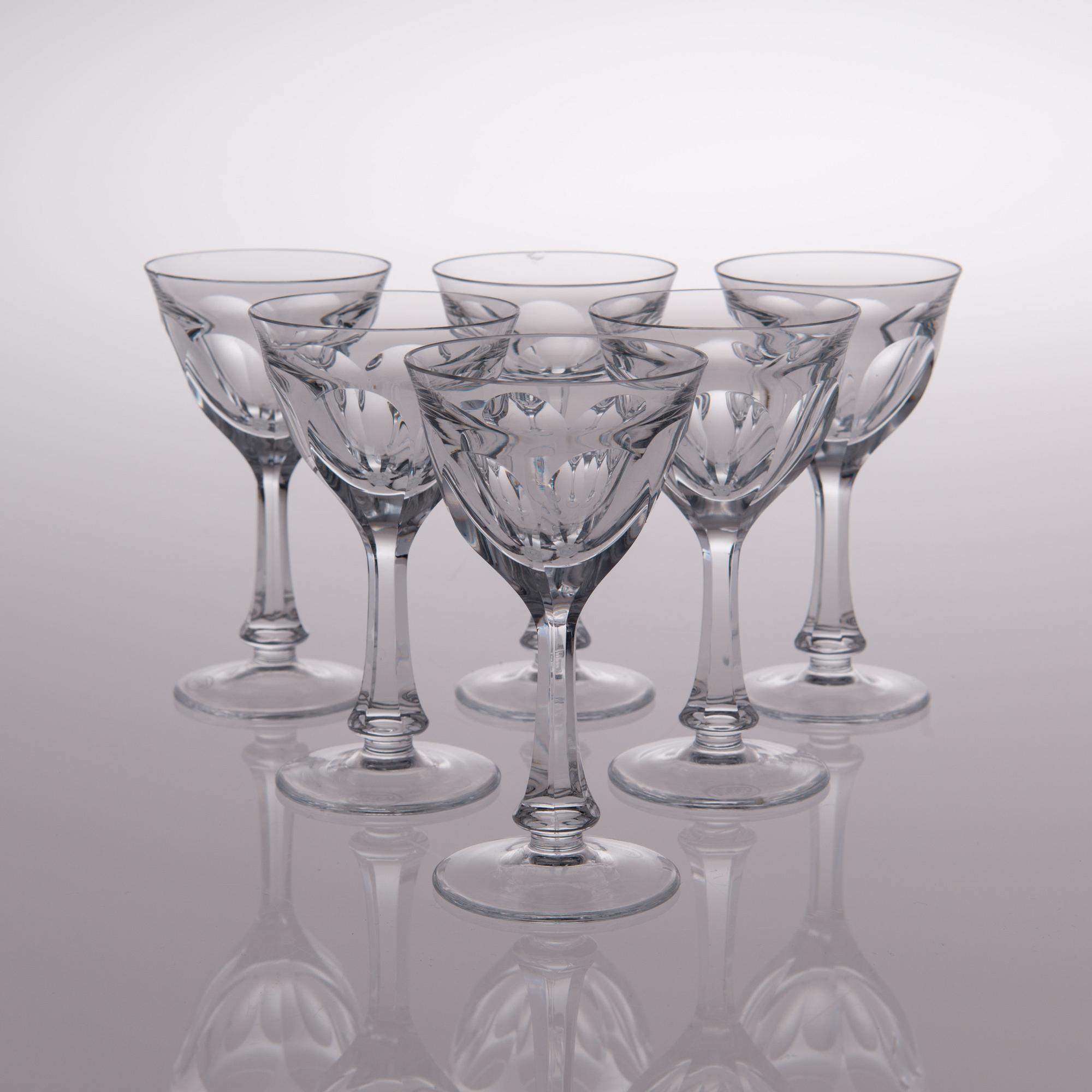 A 23 piece Moser "Lady Hamilton" glassware set from the 1980s and 1990s, Czechoslovakia and  Czech Republic.
