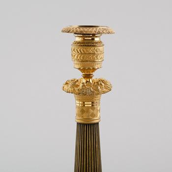 LJUSSTAKAR, 1 par, empire, 1800-talets första hälft.