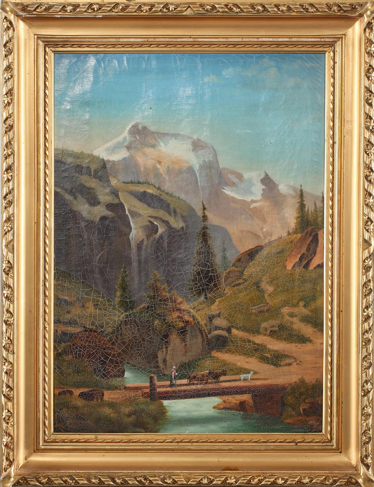 OKÄND KONSTNÄR, olja på duk, 1800-talets senare del.