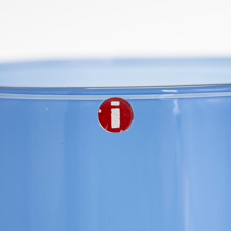 Timo Sarpaneva, dricksglas, 13 st, samt tillbringare, i-serien, Iittala tidigt 1960-tal.