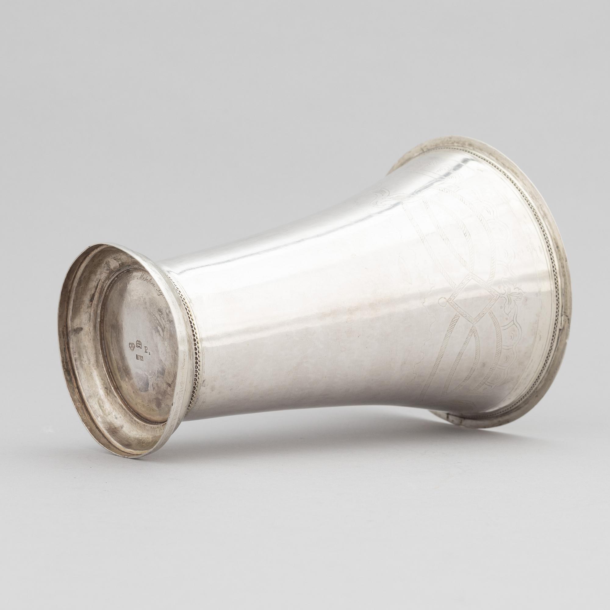 Lorenz Hell, a silver beaker, Alingsås, 1797.
