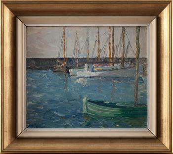 MÄRTHA TYNELL, olja på pannå. Signerad.