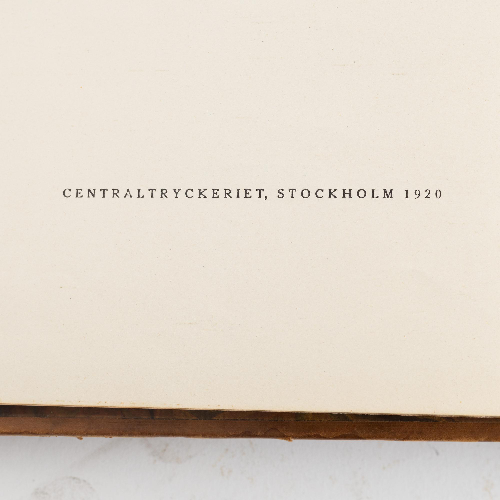 Gustaf Lind, bokverk, "Svensk frukt", Centraltryckeriet, Stockholm 1920-24.