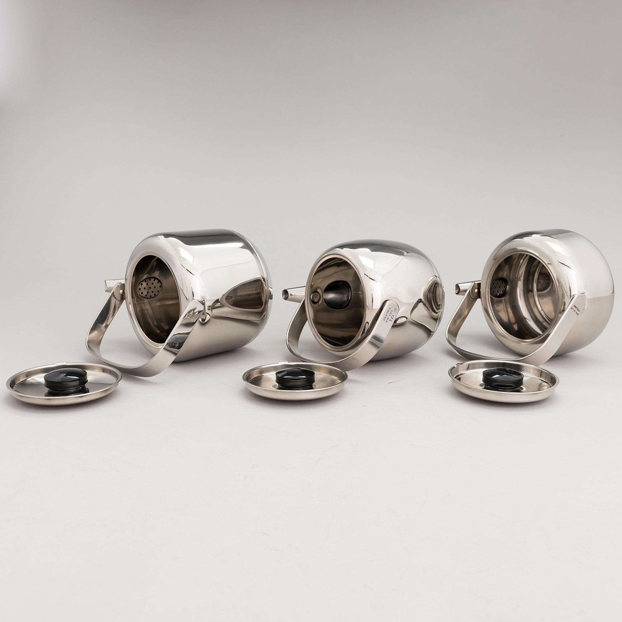 TIMO SARPANEVA, 5-piece stainless steel serving dishes for Opa Ltd.