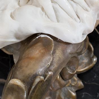 DANTE ZOI, alabaster signed and dated v-1924.