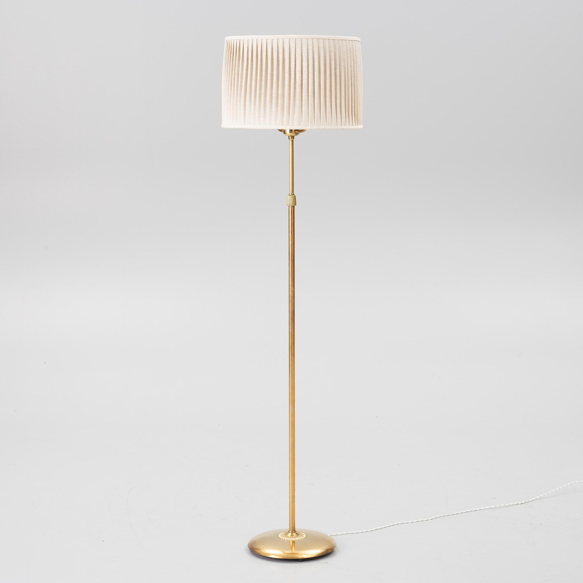 Bertil Brisborg, a floor lamp model 31376, Nordiska Kompaniet, 1940s.