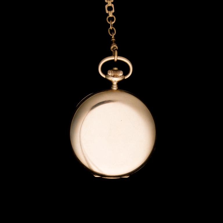 FICKUR, Longines 14K guld samt KLOCKKED 18K guld, svenska stämplar. 1900-talets början.