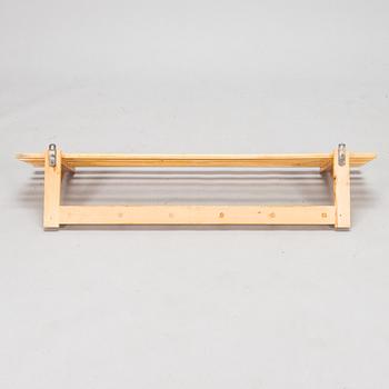 A late 1940s wooden clothes rack '8010' by Asko, Finland.