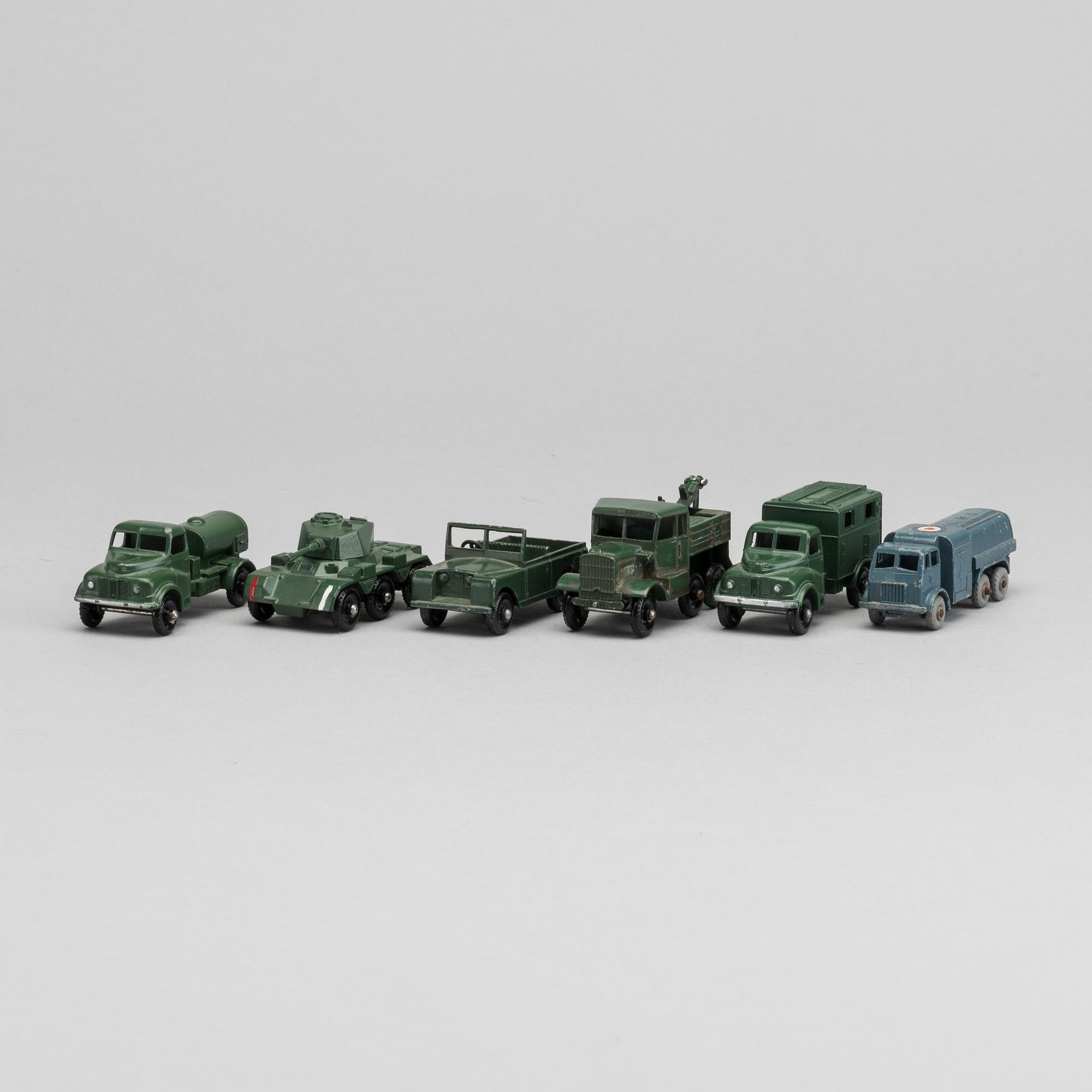 LESNEY MATCHBOX SERIES, 6 st, bland annat Landrover RW 12B-2.