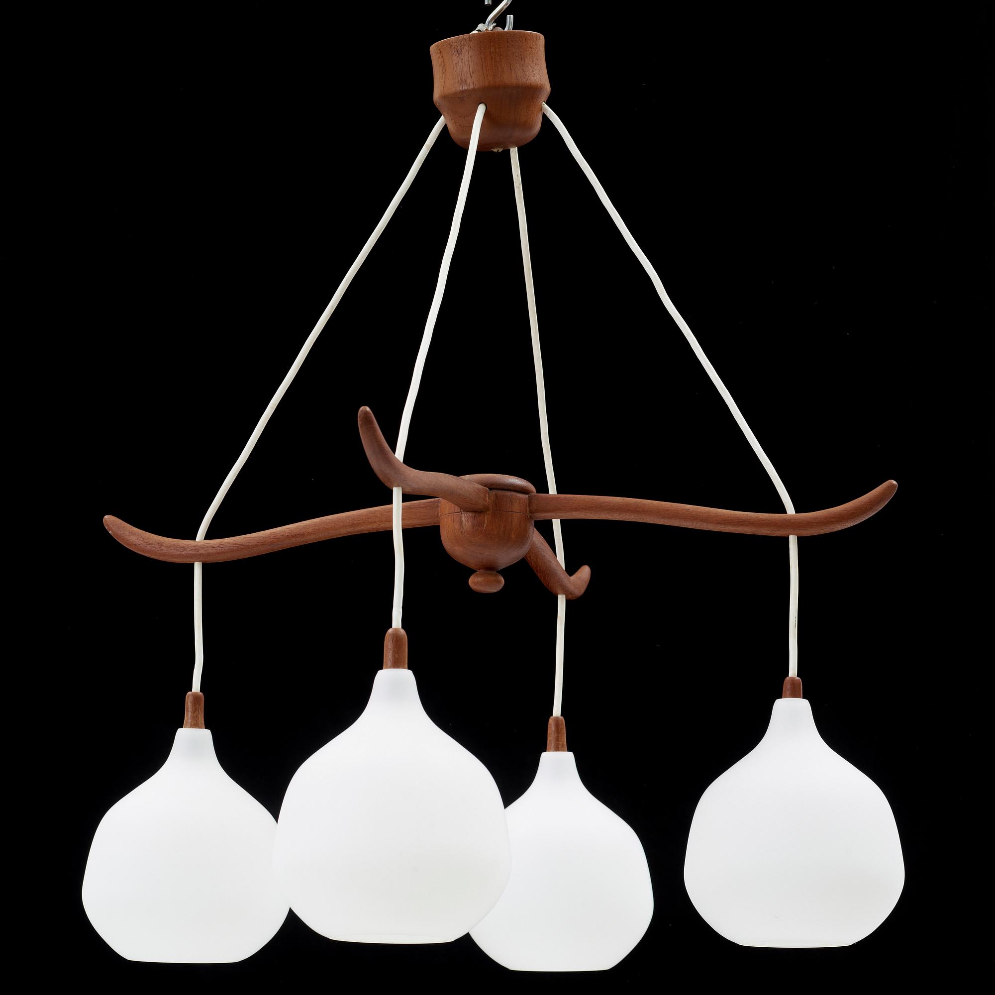 TAKLAMPA, Uno och Östen Kristiansson, Luxus, 1950/60-tal. Höjd 70 cm.