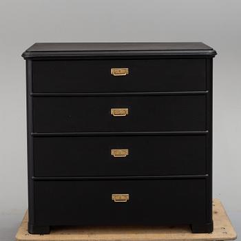 A late 19th century painted chest of drawers.