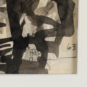 FRED ANDERSSON, gouache, signerad och daterad -63.
