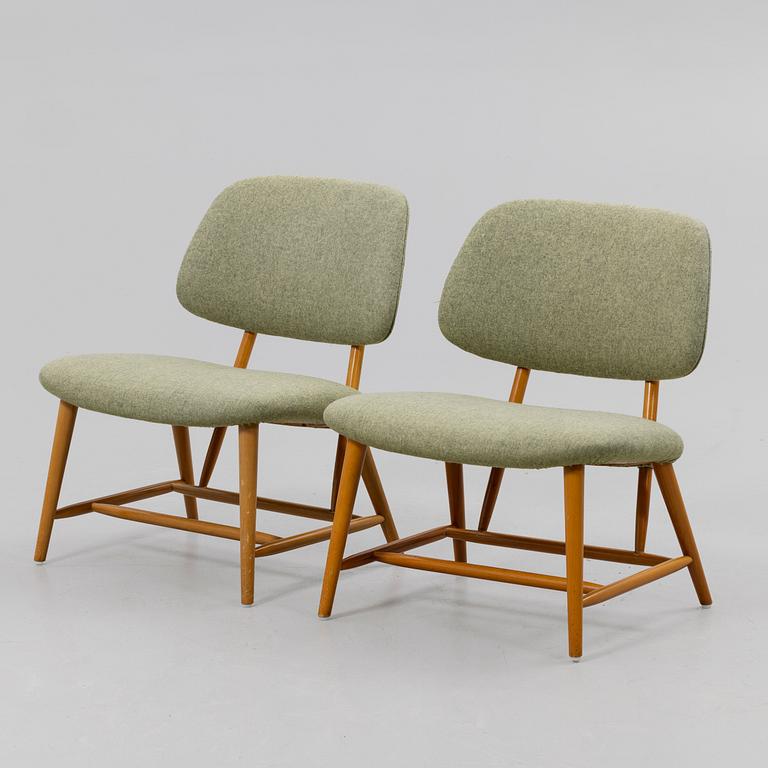 Alf Svensson, Armchairs, a pair, TeVe, Bra Bohag. Studio Ljung's industries, Malmö, 1950s.