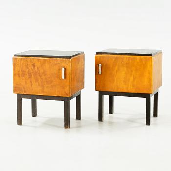 A pair of bedside tables from Nordiska Kompaniet made in the 1930s.