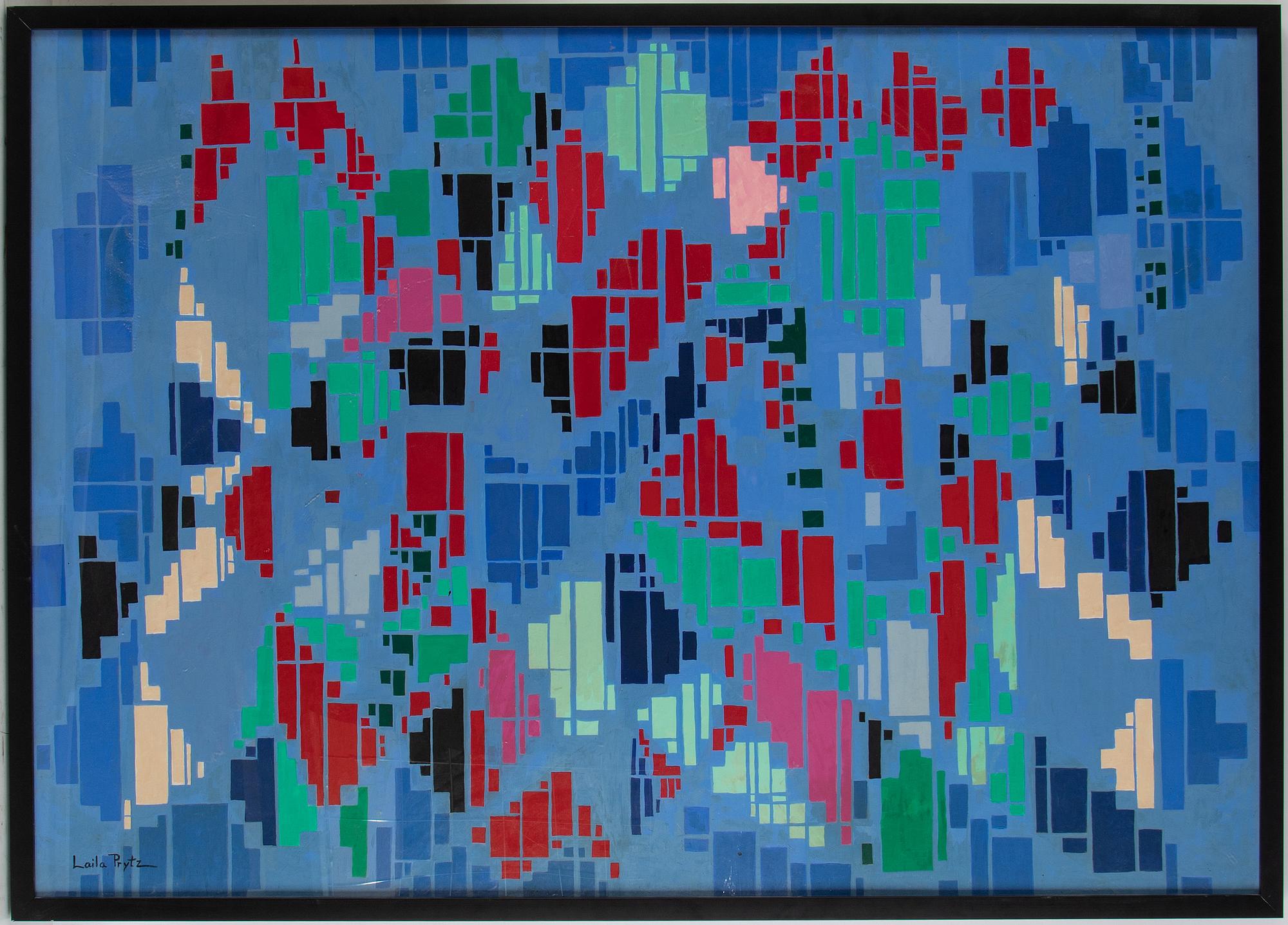 Laila Prytz, oil on panel, signed.