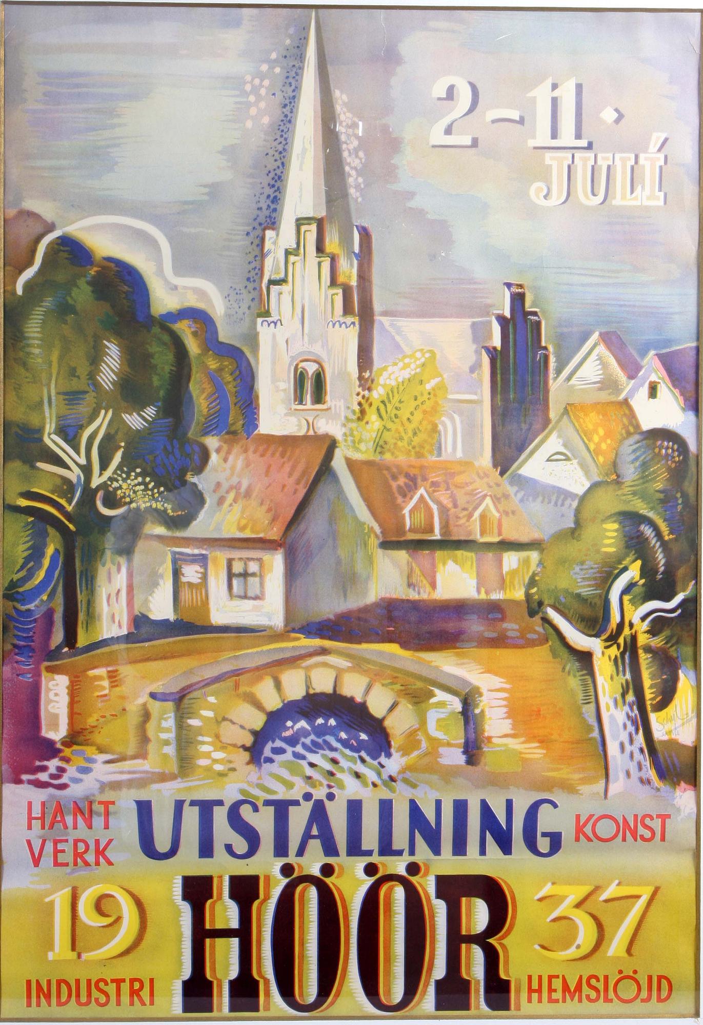 UTSTÄLLNINGSAFFISCH, Jules Schyl.