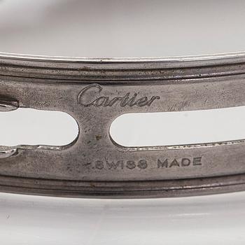 Cartier, ”Panthère”, rannekello, 21 x 21 mm, kultaa/terästä, kvartsi.