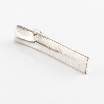 Lapponia, two sterling silver rings and tie ping.