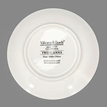 KAFFESERVIS, 5+1 delar, porslin, "Twist Anna" Villeroy & Bosch, Tyskland.